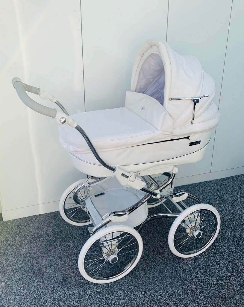 bebecar white pram